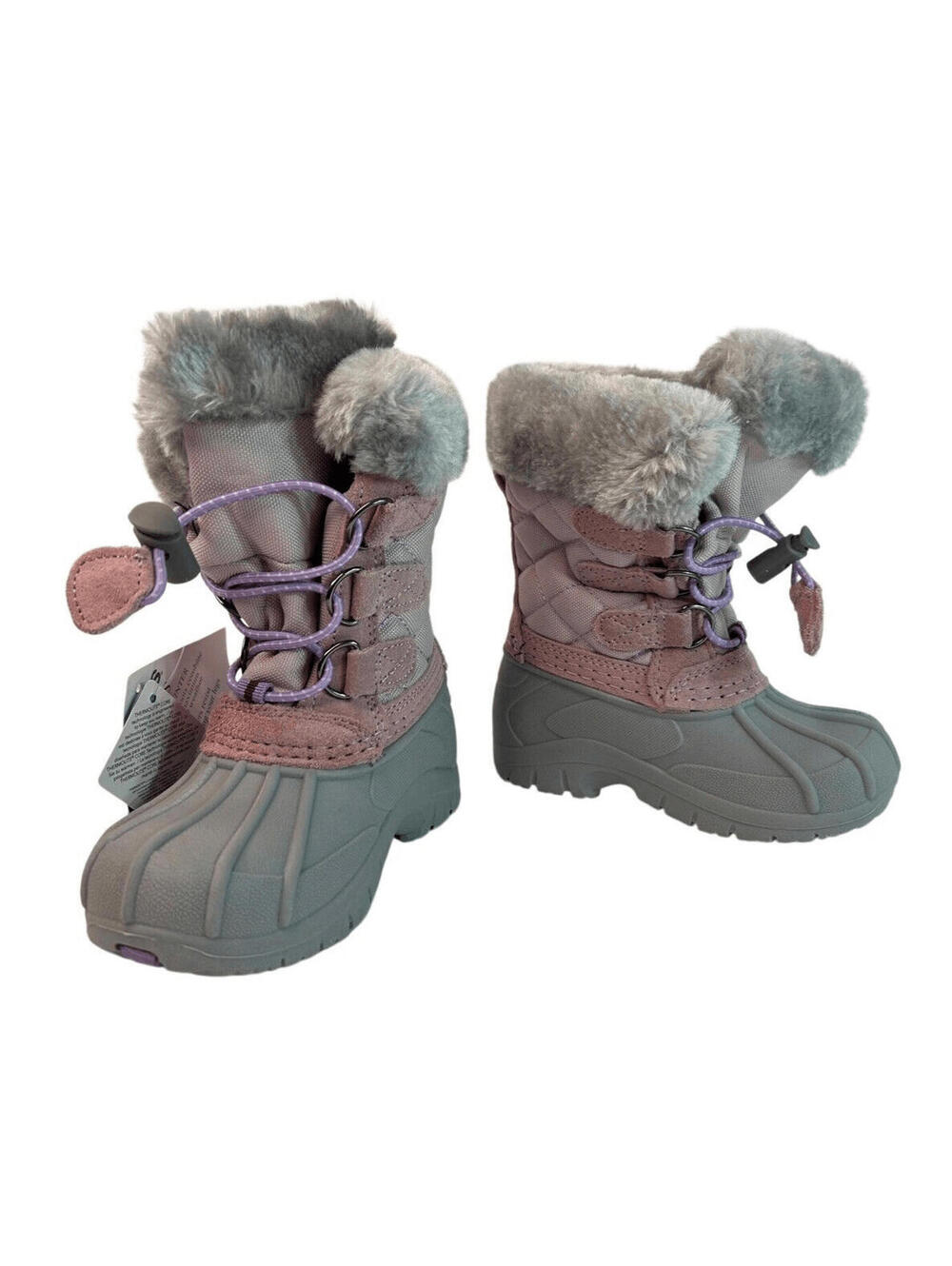 Totes Kids Lil Jenny Toddler Girls Waterproof Snow Boots Purple Size 6T